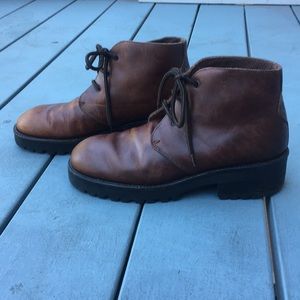 Vintage Leather Calvin Klein booties size 8